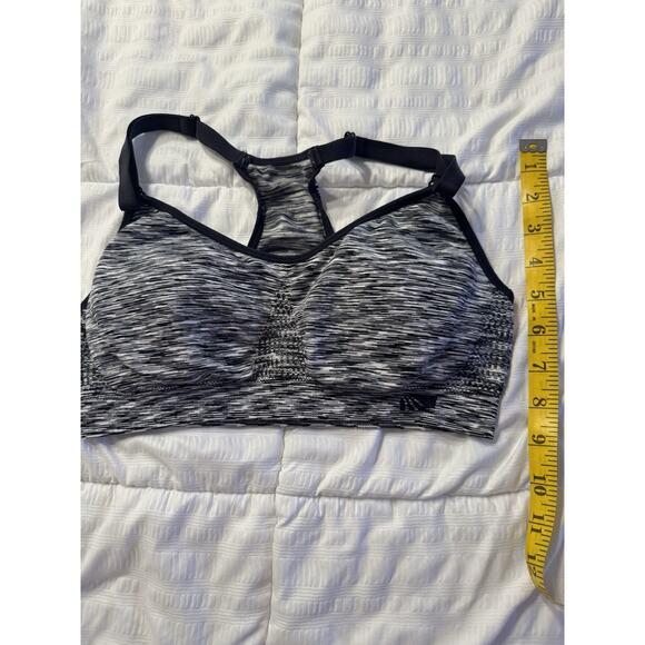Racerback Sports Bra Gray Black Women's Small Padded Athletic Athlete - Picture 5 of 5